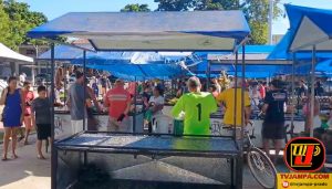 Detalhe da estrutura externa da feira livre do Complexo Reginaldo Ferreira de Souza, anexo do Mercado Público do Valentina em João Pessoa