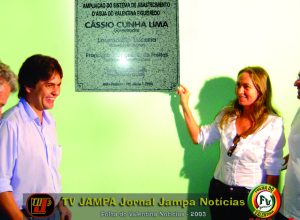 Cássio Cunha Lima e autoridades inauguram a nova adutora do Valentina Figueiredo em 2006