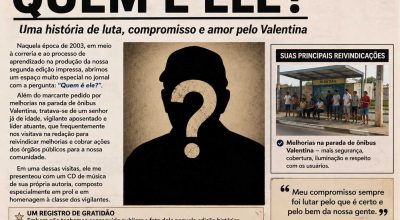 Quem é ele - Jose Francisco - Folha do Valentina TV JAMPA Oficial