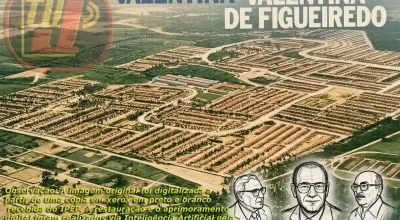 Vista Aérea Histórica do Parque Residencial Valentina Figueiredo em João Pessoa